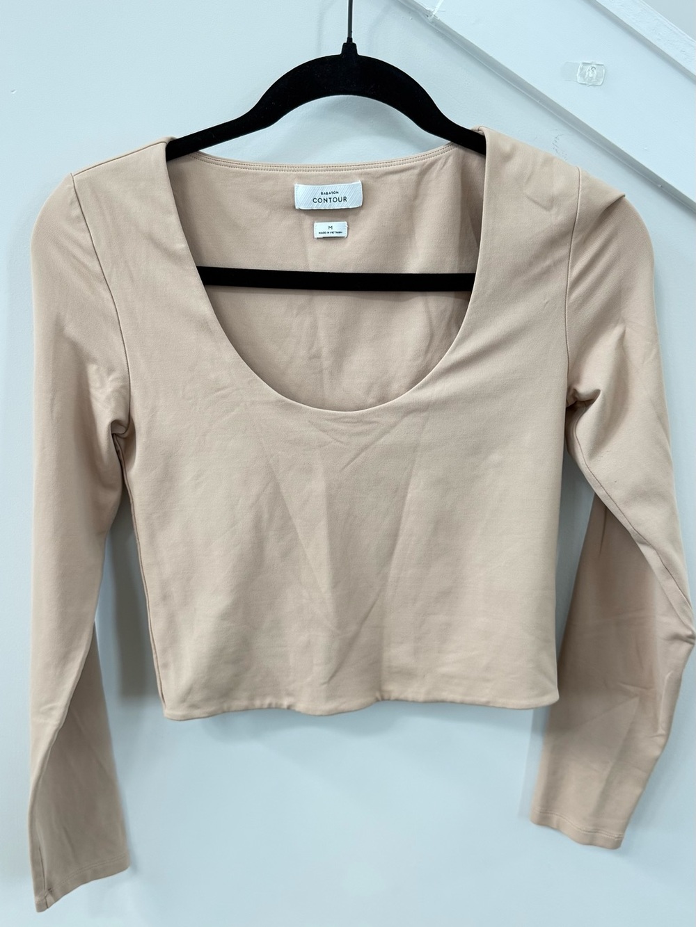 Babaton Contour Scoop Neck Tank - Light Beige